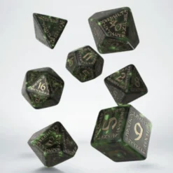 Set Dadi Runici - Verde Bottiglia, Oro