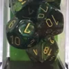 Set Dadi Scarab - Giada/Oro