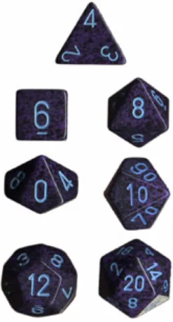 Set Dadi Speckled - Cobalto