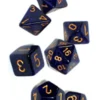 Set Dadi Speckled - Cobalto Dorati