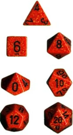 Set Dadi Speckled - Fuoco