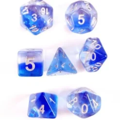 Set Dadi Stratificati - Mint Blue