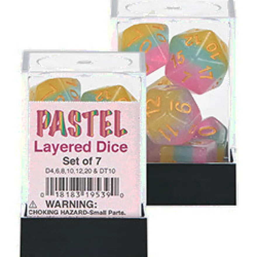 Set Dadi Stratificati - Pastel