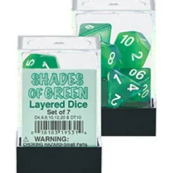 Set Dadi Stratificati - Shades of Green