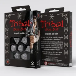Set Dadi Tribali - Bianco Perla, Marrone