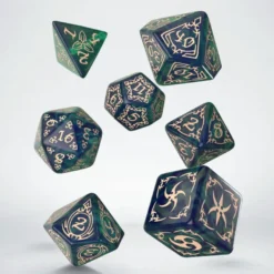 Set Dadi Tribali - Blu-Verde, Beige