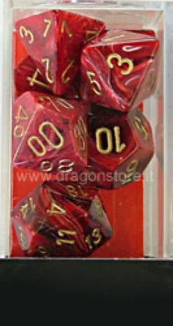 Set Dadi Vortex - Burgundy/Oro