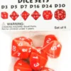 Set 6 Dadi "Who Knew?" - Rosso