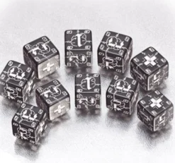 Set 10D6 Battle - German Nero, Bianco