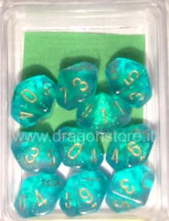 Set 10D10 Borealis - Ciano/Oro