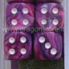 Set 12D6 Festive - Violetto/Bianco