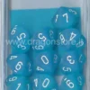 Set 10D10 Frosted - Blu Caraibico/Bianco