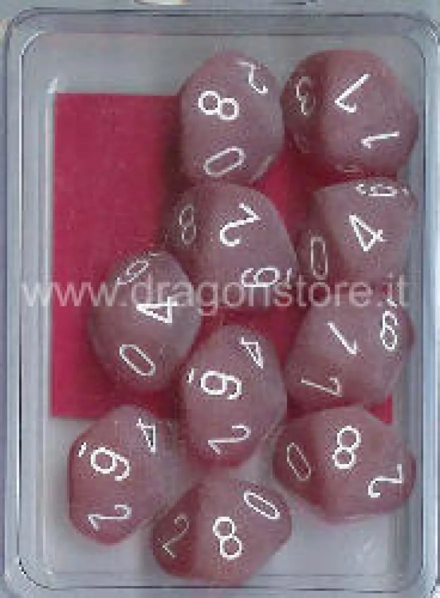 Set 10D10 Frosted - Rosso/Bianco