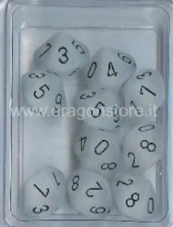 Set 10D10 Frosted - Trasparente/Nero