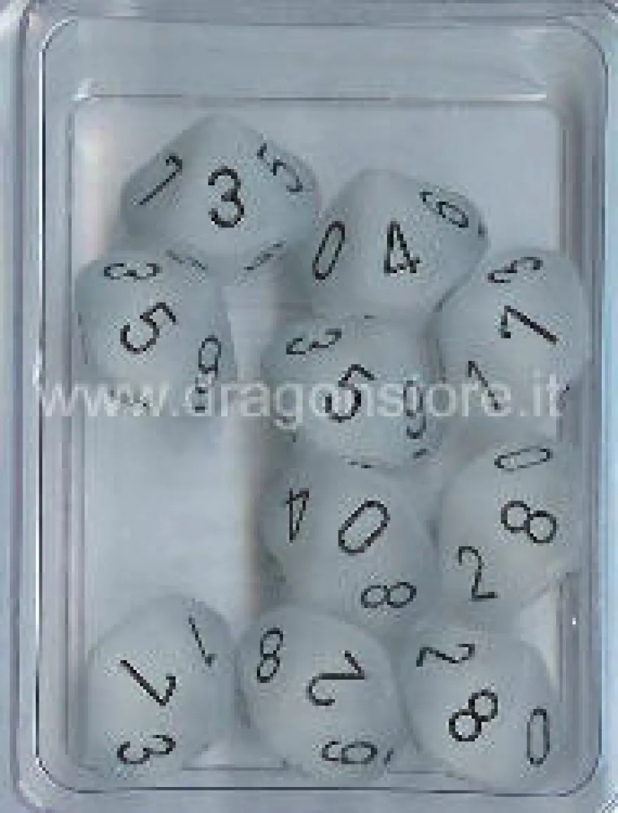 Set 10D10 Frosted - Trasparente/Nero