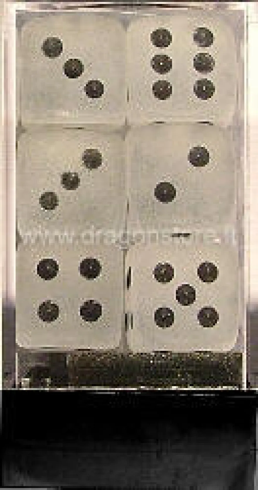 Set 12D6 Frosted - Trasparente/Nero