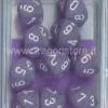 Set 10D10 Frosted - Viola/Bianco