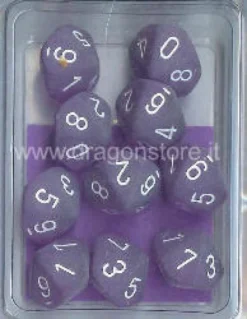 Set 10D10 Frosted - Viola/Bianco