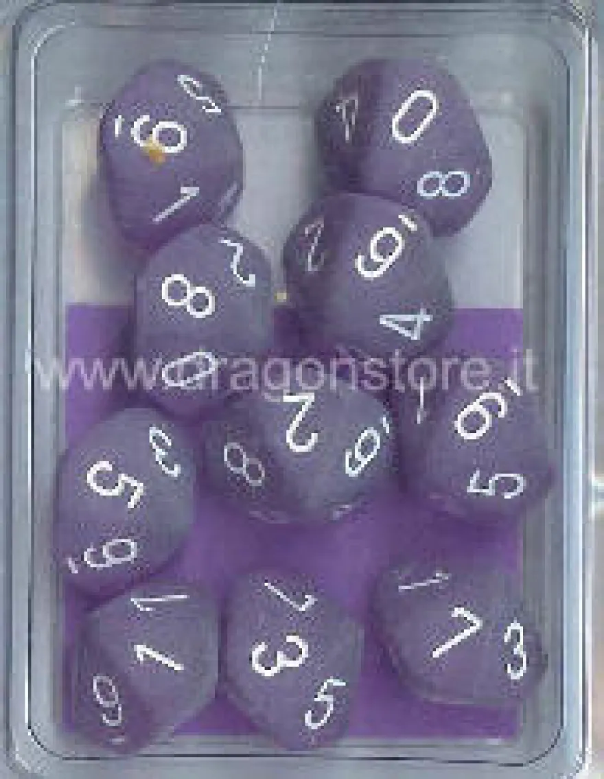Set 10D10 Frosted - Viola/Bianco