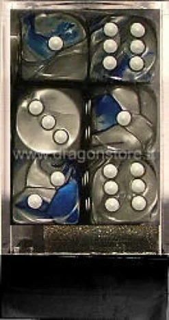 Set 12D6 Gemini - Blu-Acciaio/Bianco