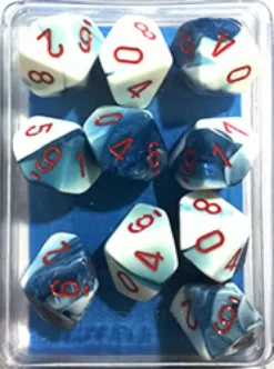 Set 10D10 Gemini 7 - Blu Astrale-Bianco/Rosso