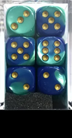 Set 12D6 Gemini 7 - Blu-Ciano/Oro
