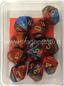 Set 10D10 Gemini 2 - Blu-Rosso/Oro