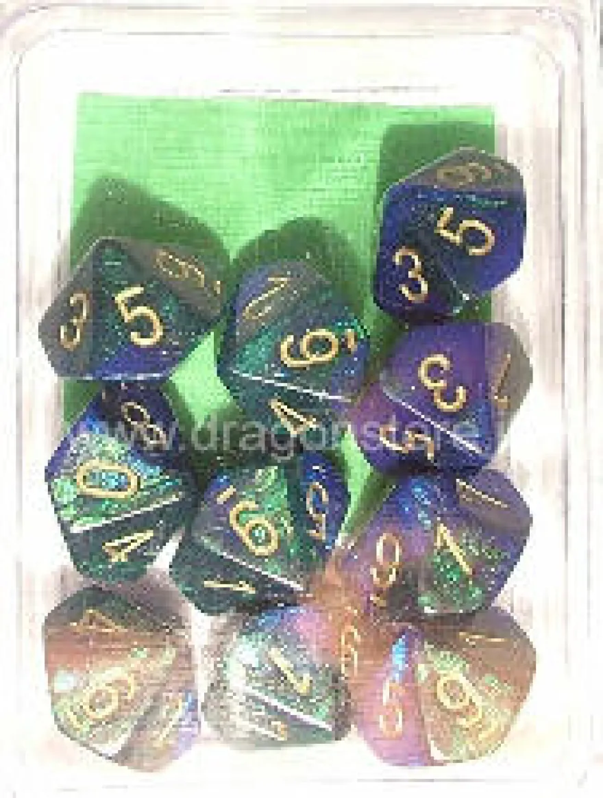 Set 10D10 Gemini 3 - Blu-Verde/Oro