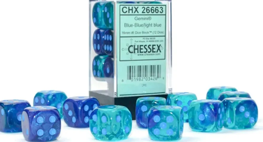 Set 12D6 Gemini Luminescente - Blu/Blu Chiaro