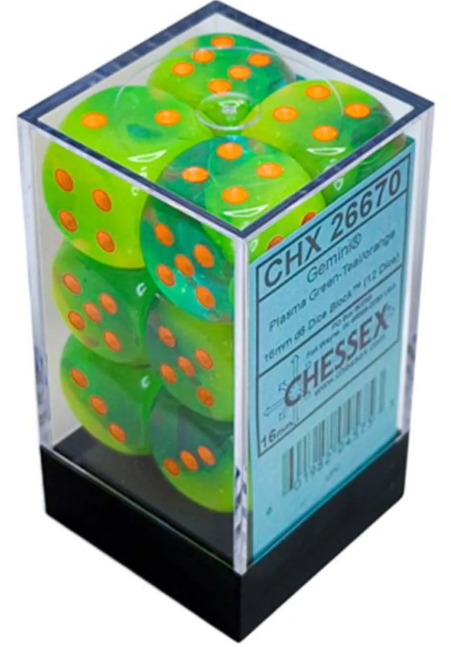 Set 12D6 Gemini Luminescente - Verde Plasma/Arancione