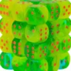 Set 36D6 Gemini Luminescente - Verde Acqua Verde Plasma/Arancione