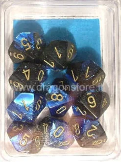 Set 10D10 Gemini 3 - Nero-Blu/Oro