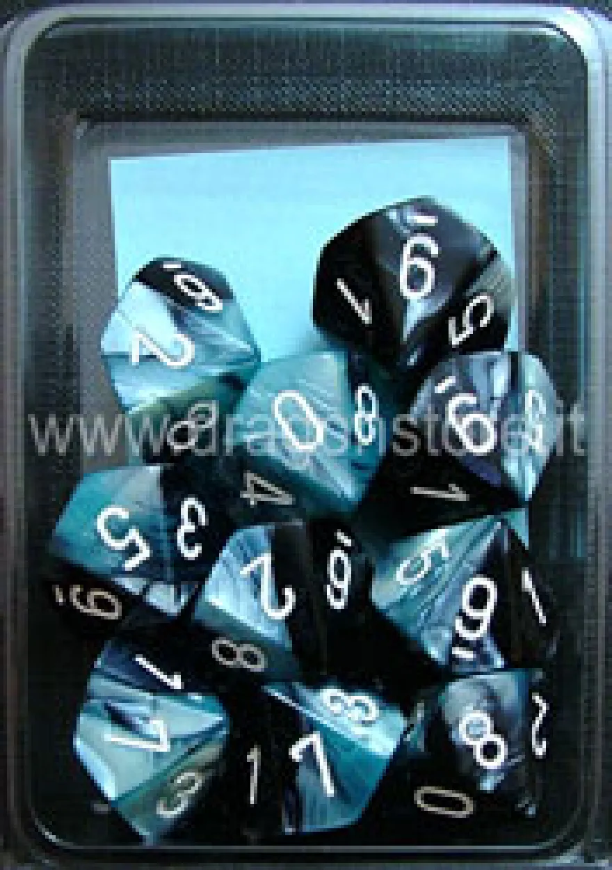Set 10D10 Gemini 5 - Nero-Ciano/Bianco