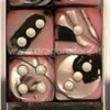 Set 12D6 Gemini 2 - Nero-Rosa/Bianco