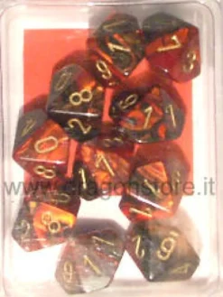Set 10D10 Gemini 3 - Nero-Rosso/Oro