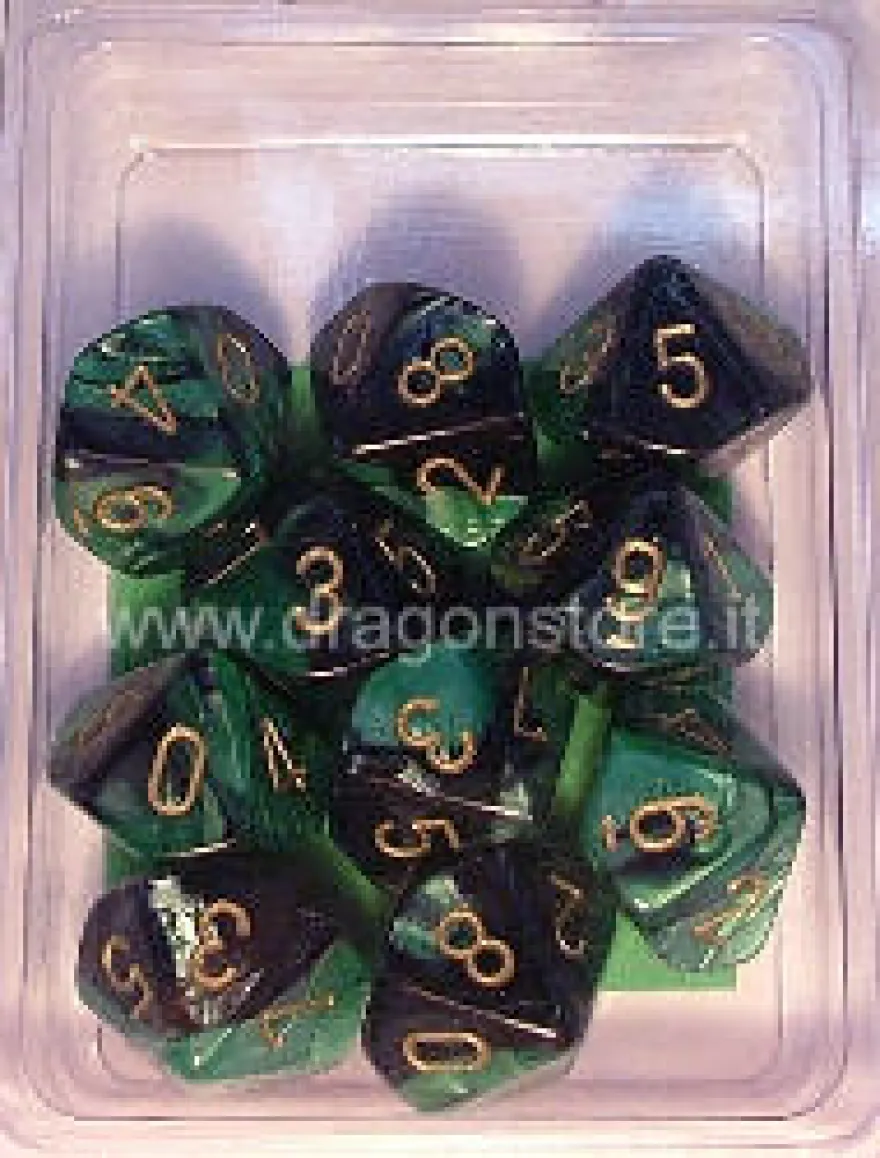 Set 10D10 Gemini 4 - Nero-Verde/Oro