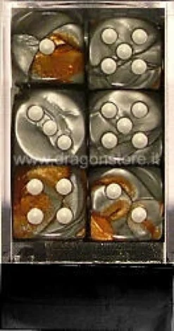 Set 12D6 Gemini - Rame-Acciaio/Bianco