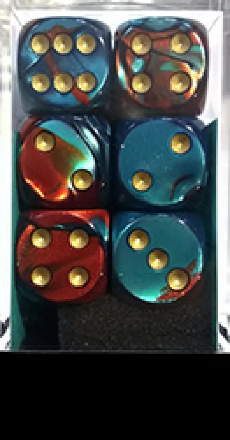 Set 12D6 Gemini 7 - Rosso-Ciano/Oro