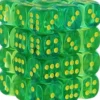 Set 36D6 Gemini Trasparente - Verde Acqua/Giallo