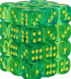 Set 36D6 Gemini Trasparente - Verde Acqua/Giallo