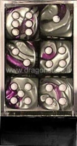 Set 12D6 Gemini 2 - Viola-Acciaio/Bianco