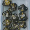 Set 10D10 Leaf - Nero Oro/Argento