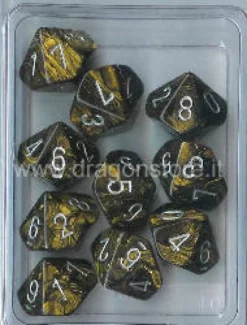 Set 10D10 Leaf - Nero Oro/Argento