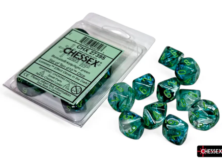 Set 10D10 Luminescente: Borealis - Alga/Verde