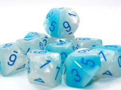 Set 10D10 Luminescenti: Gemini - Turchese Perlato/Blu