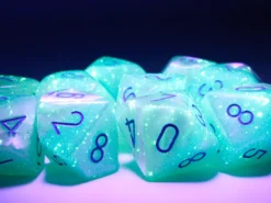 Set 10D10 Luminescenti: Gemini - Turchese Perlato/Blu