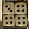 Set 12D6 Marble - Avorio/Nero