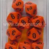 Set 10D10 Opachi - Arancione/Nero