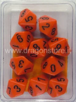 Set 10D10 Opachi - Arancione/Nero