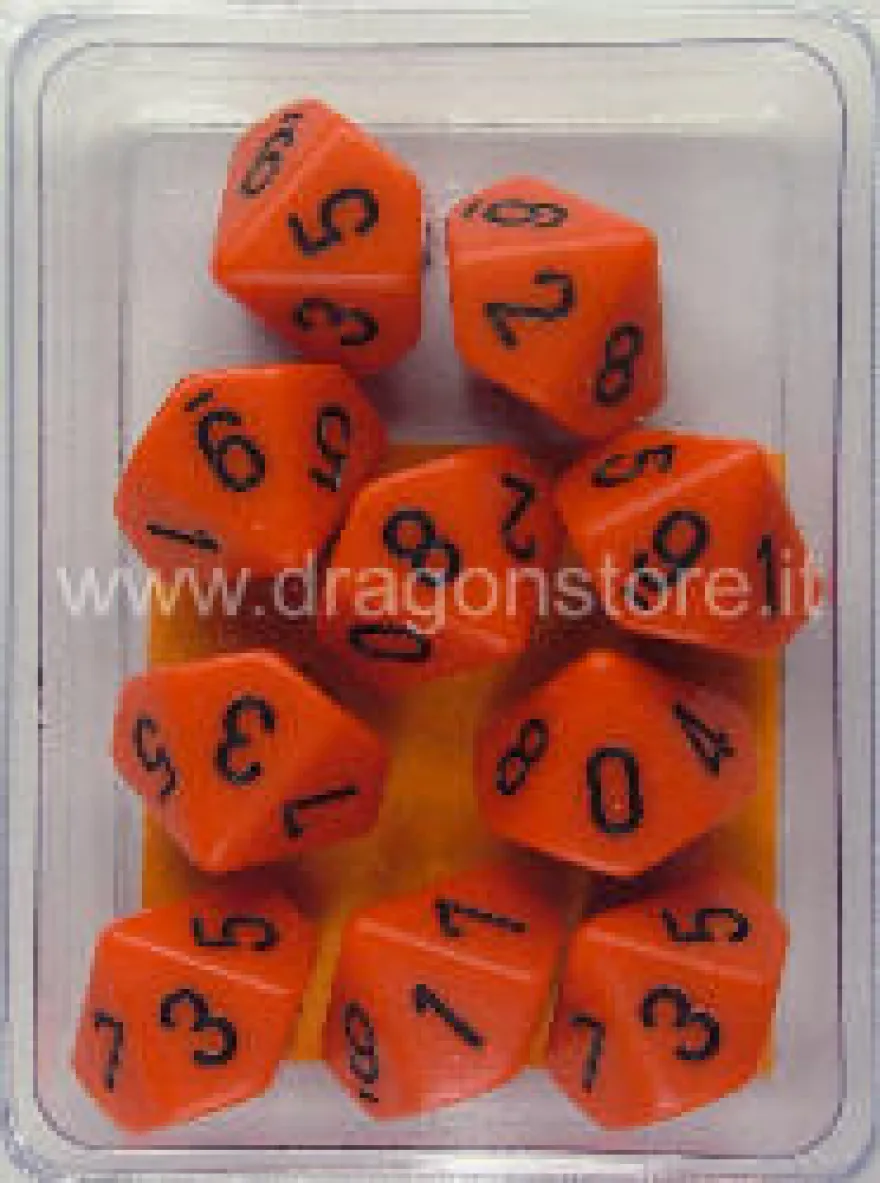 Set 10D10 Opachi - Arancione/Nero
